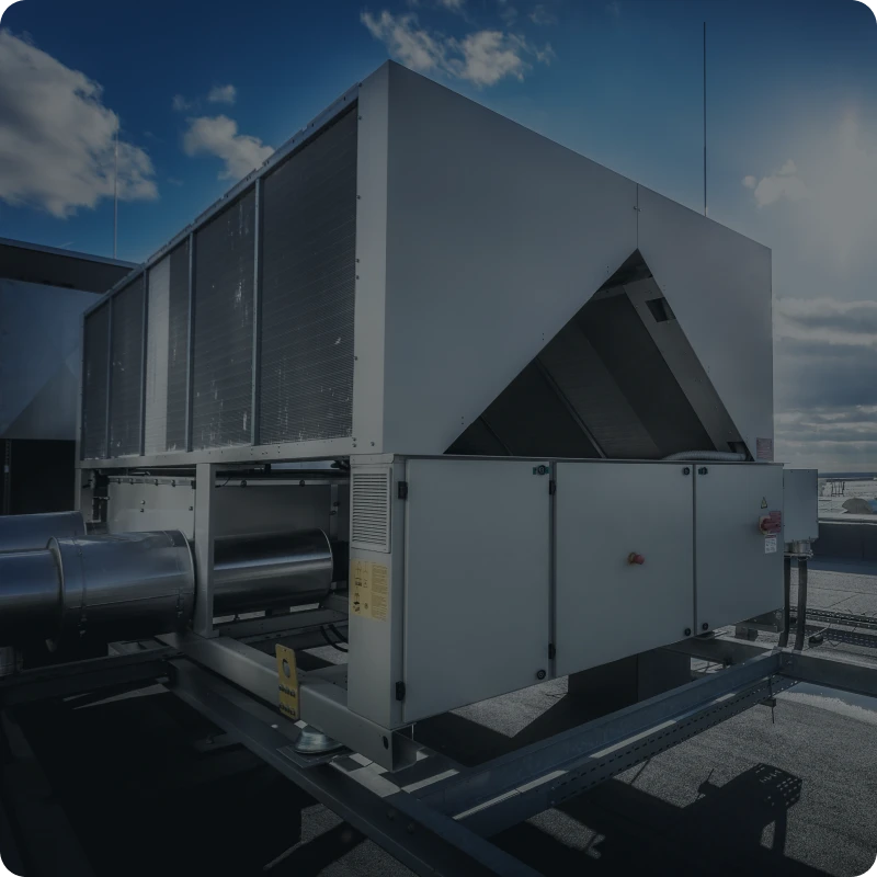 Commercial rooftop cooling equipment